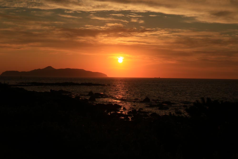 波戸岬の夕日